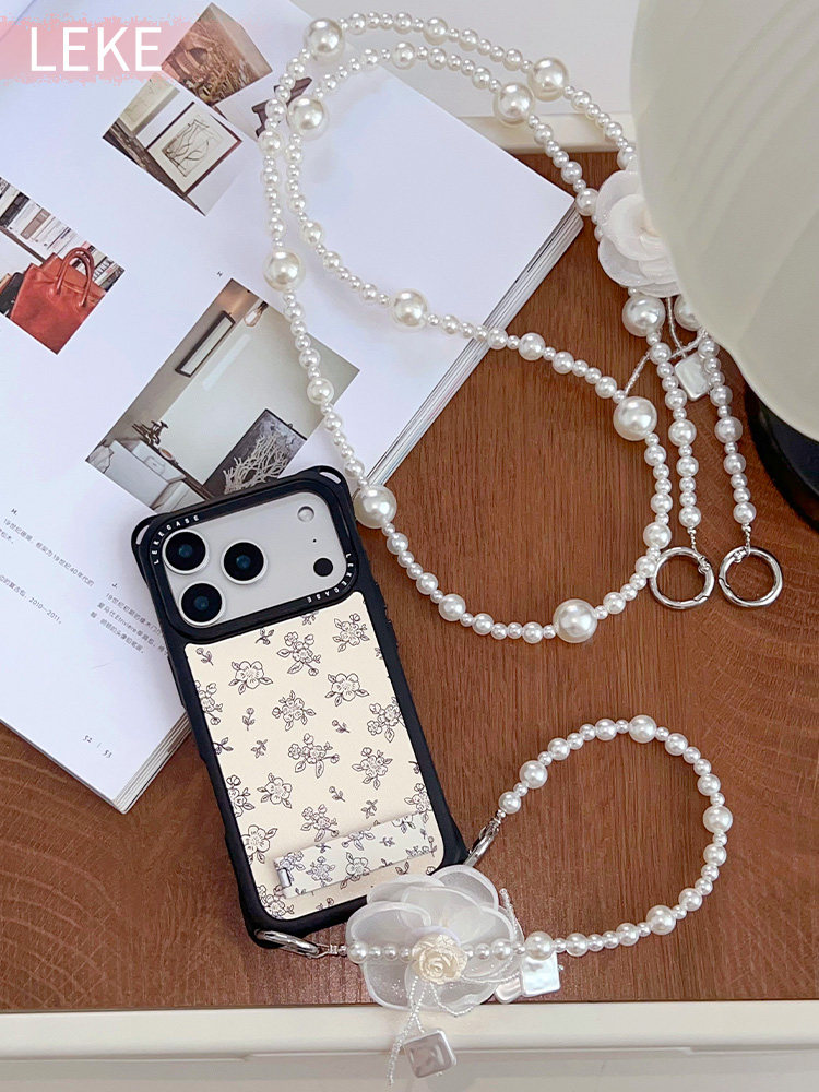 iPhone 16Promax Chanel-Style Floral Phone Case