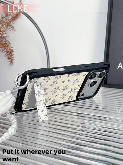 iPhone 16Promax Chanel-Style Floral Phone Case