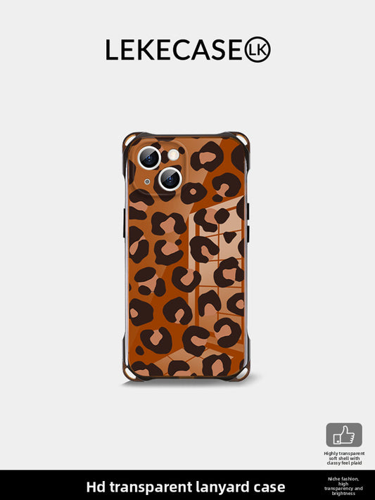iPhone 16Pro Glossy Leopard Print Phone Case