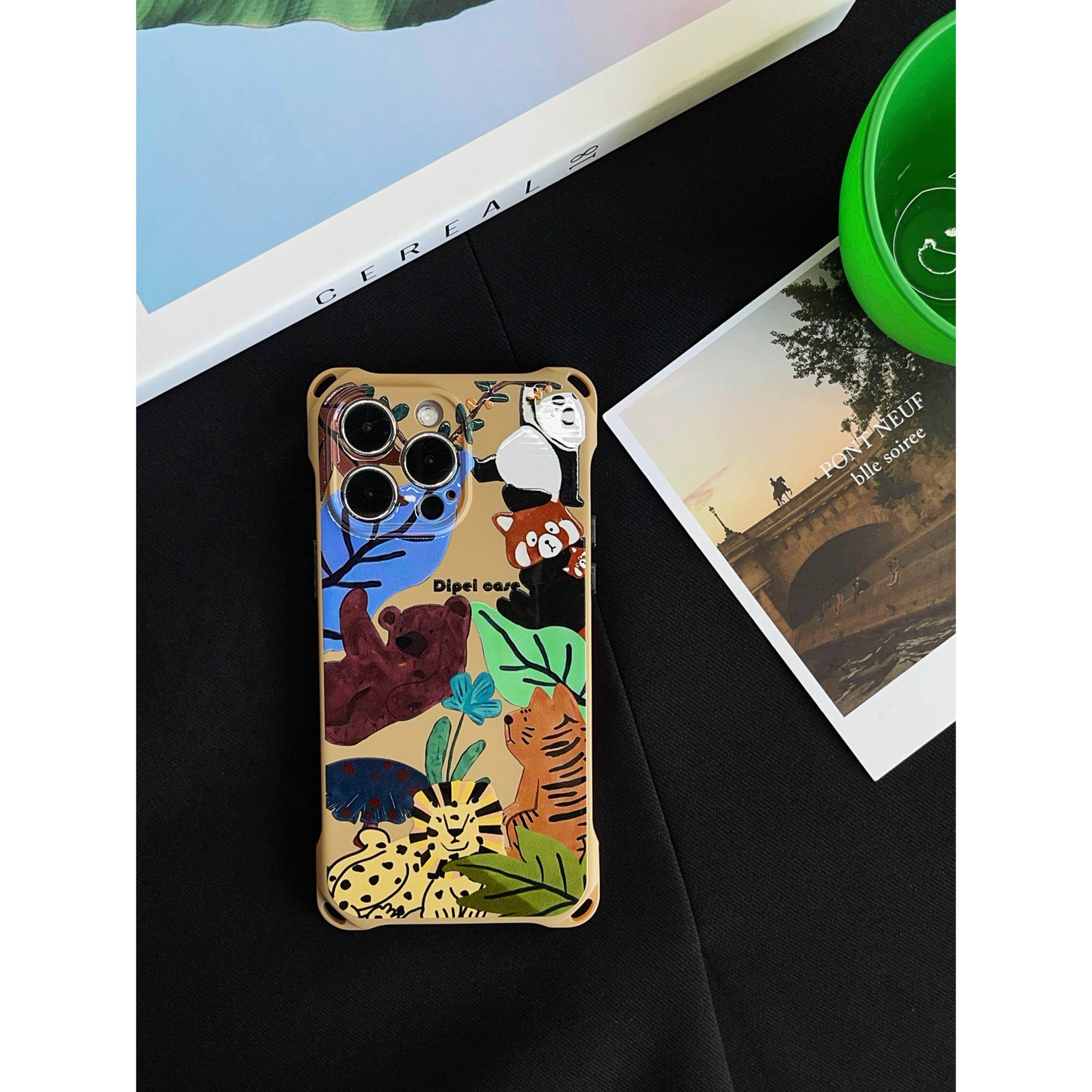 Cartoon Animal Crossbody Phone Case with Strap