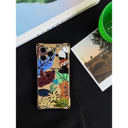 Cartoon Animal Crossbody Phone Case with Strap