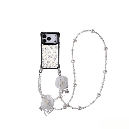 iPhone 16Promax Chanel-Style Floral Phone Case