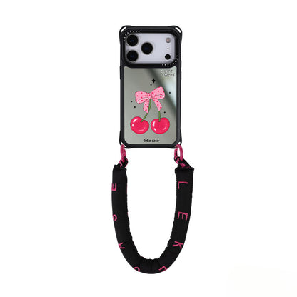 iPhone 17Promax Mirror Cherry Bow Phone Case