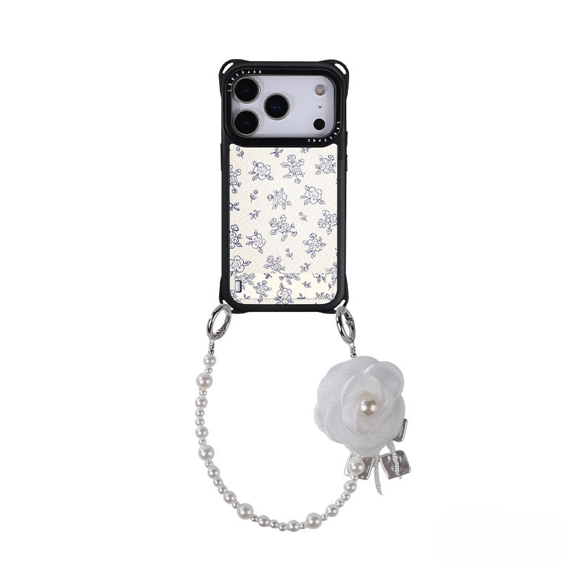 iPhone 16Promax Chanel-Style Floral Phone Case