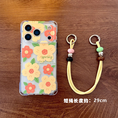 iphone 16 promax Spring Floral Clear Phone Case