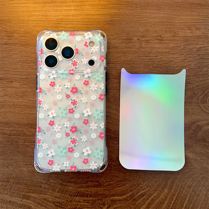 iPhone 16Pro Holographic Floral Phone Case